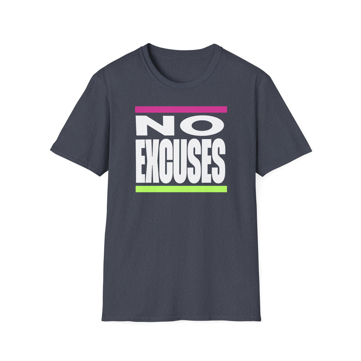 No Excuses Triathlon Tee - Rose & Lime