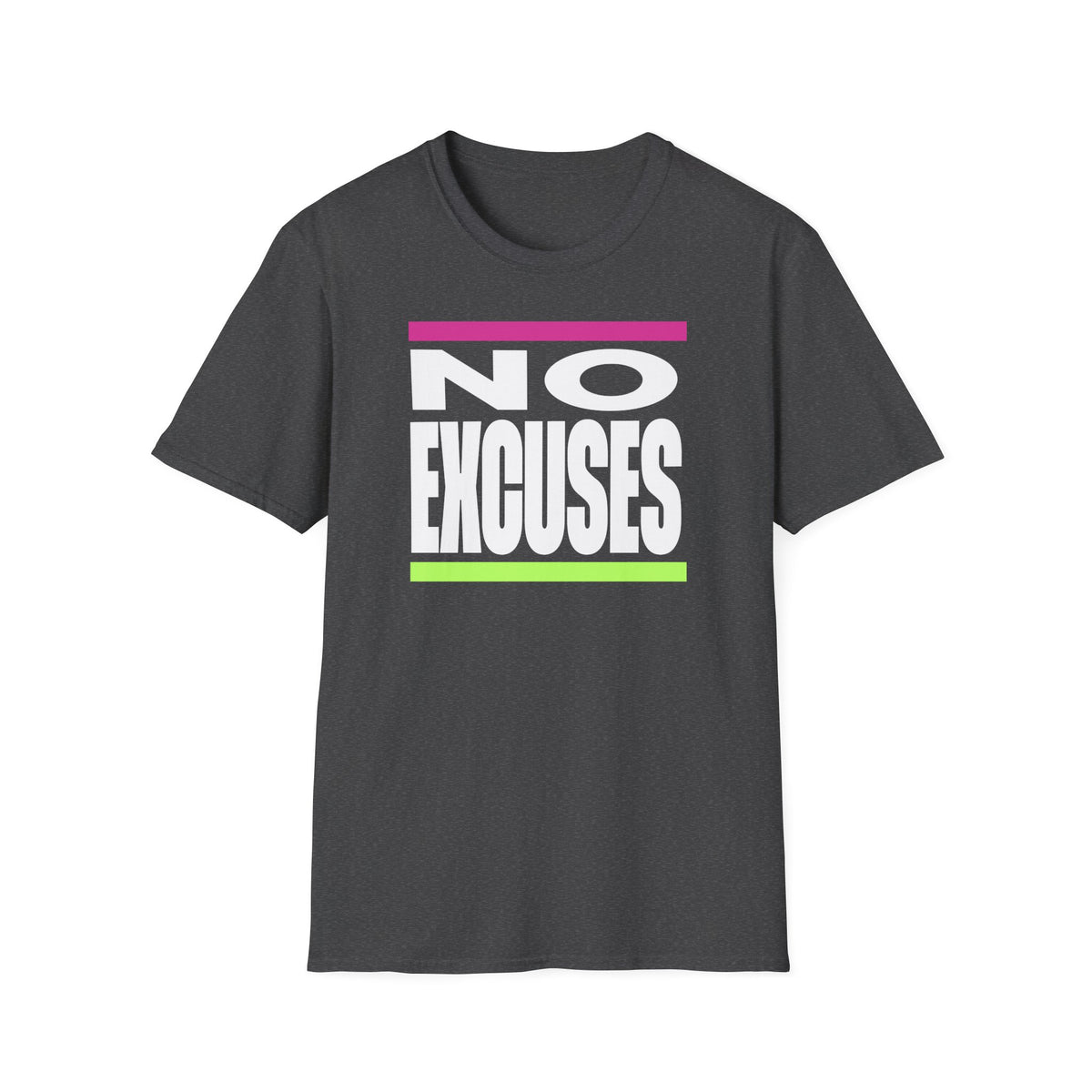 No Excuses Triathlon Tee - Rose & Lime