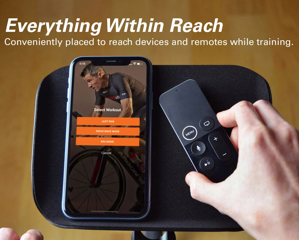 JetBlack Trainer Tray | Handlebar-Mounted Indoor Cycling Tray