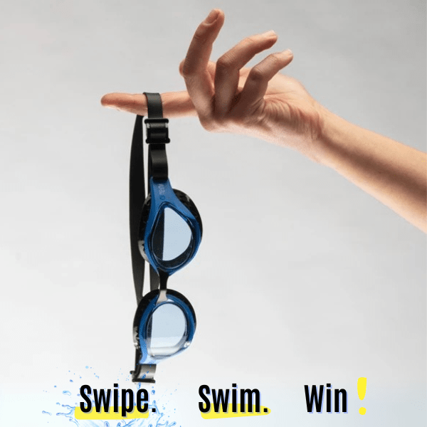 Arena Air Bold Swipe Swim Goggles – Anti - Fog, Comfort Fit for Triathlon & Open Water - Element Tri & Bicycle Works