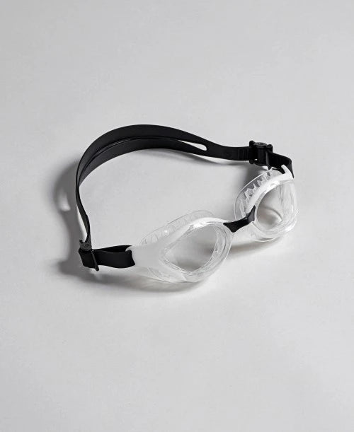 Arena Air Bold Swipe triathlon swim goggles in blue with anti-fog technology and honeycomb comfort seals.