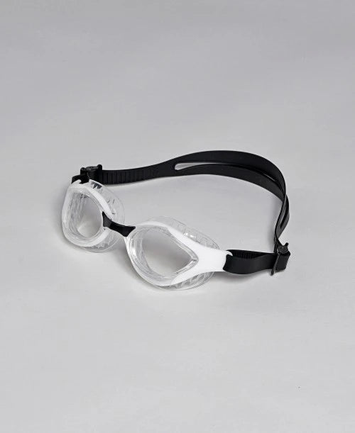 Arena Air Bold Swipe triathlon swim goggles in blue with anti-fog technology and honeycomb comfort seals.