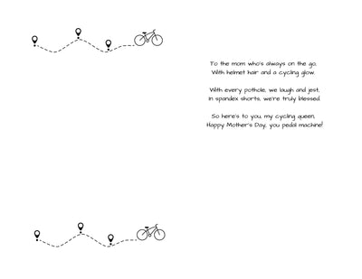 Bike Love Brights Mother's Day card - Element Tri & Bicycle Works