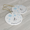 Christmas Ornament For Cyclist - Uphill in the snow - Element Tri & Bicycle Works