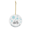 Christmas Ornament For Cyclist with Snowflakes - Element Tri & Bicycle Works