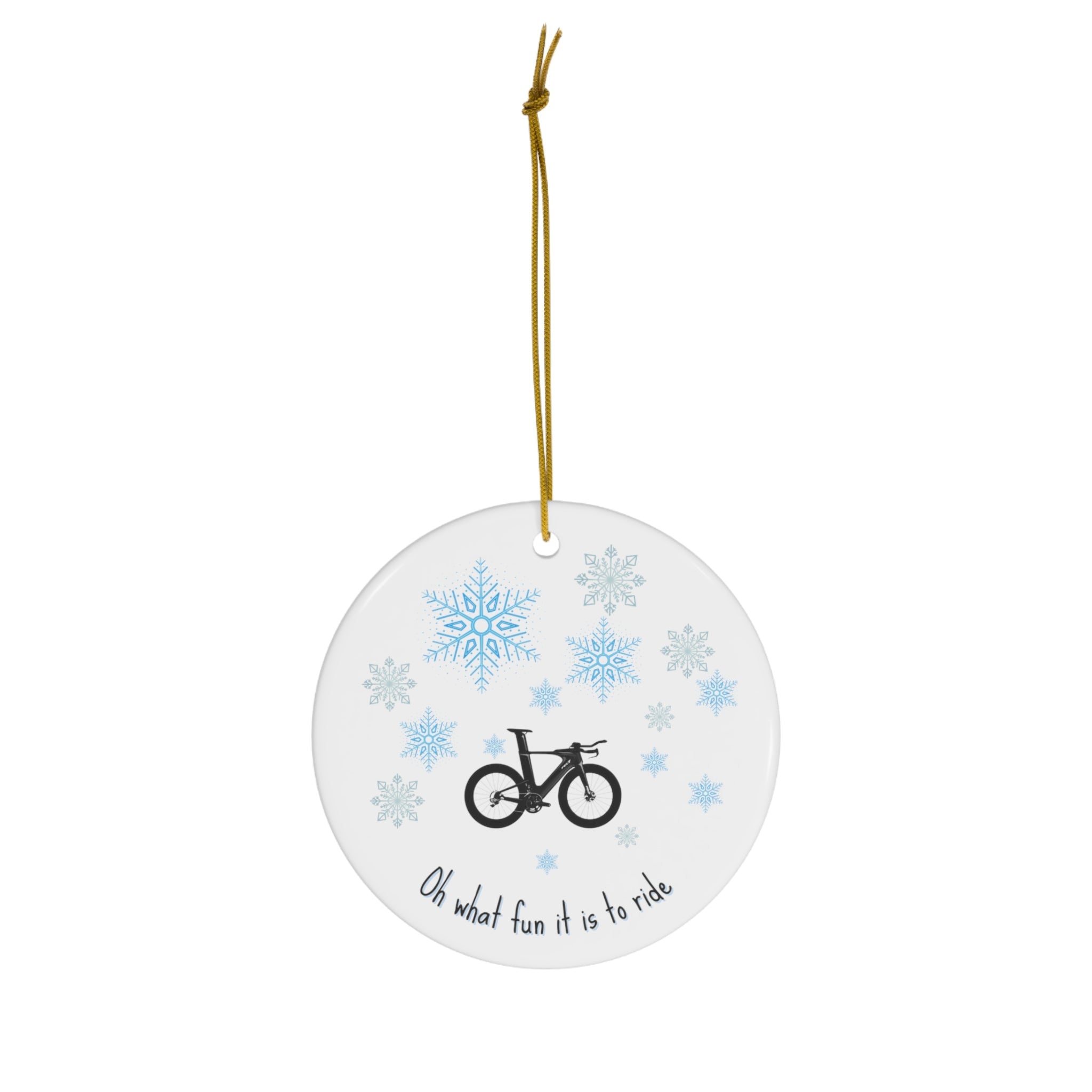 Christmas Ornament For Triathlete and Cyclist - Element Tri & Bicycle Works