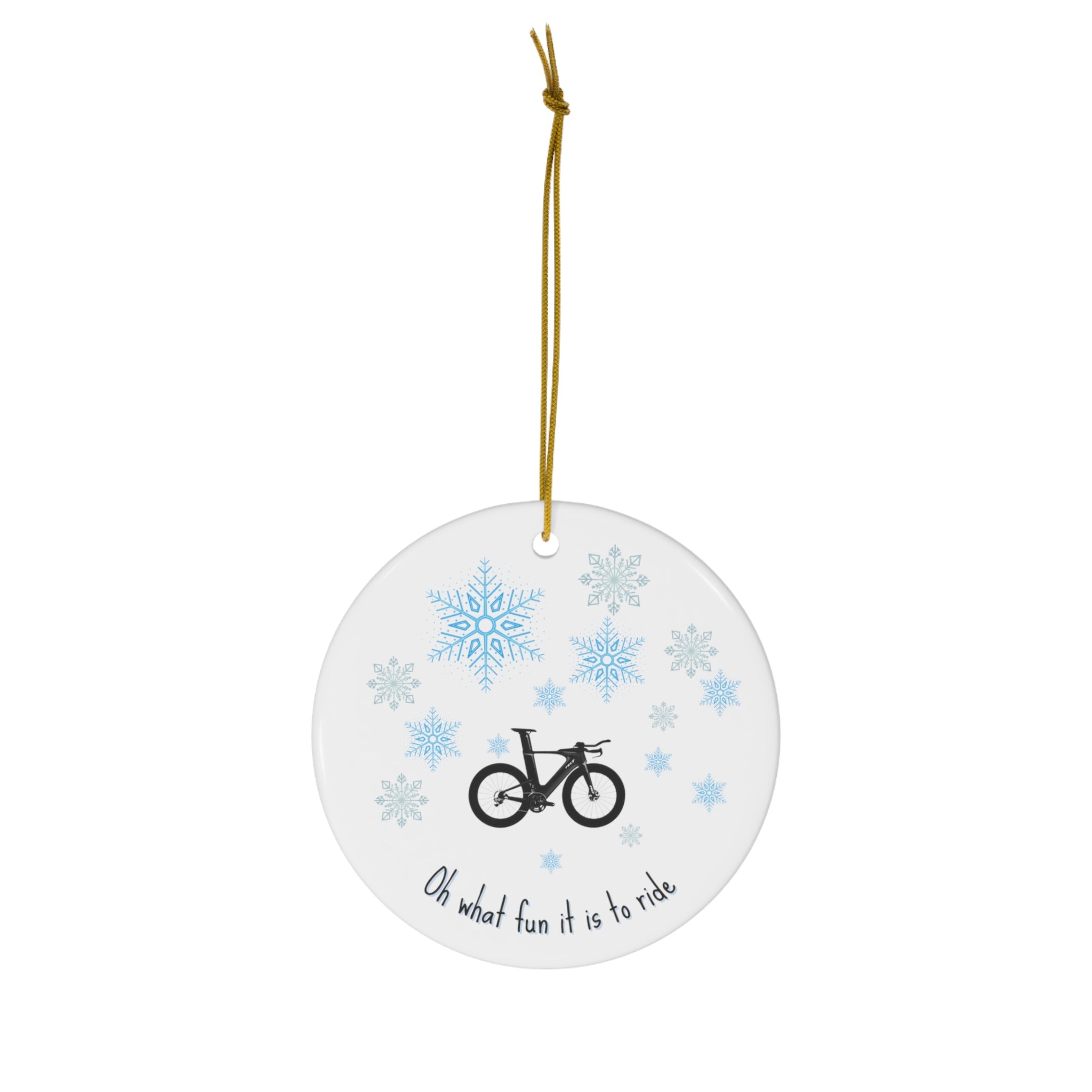 Christmas Ornament For Triathlete and Cyclist - Element Tri & Bicycle Works