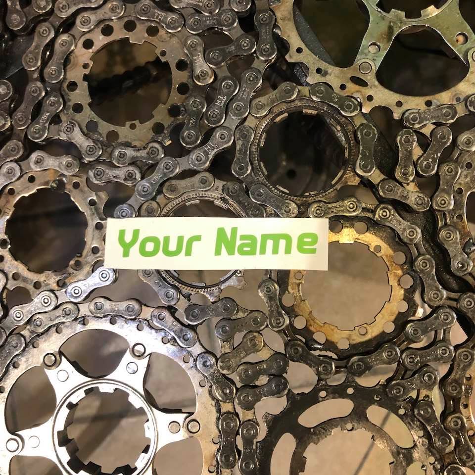 Custom Name Decals - Element Tri & Bicycle Works