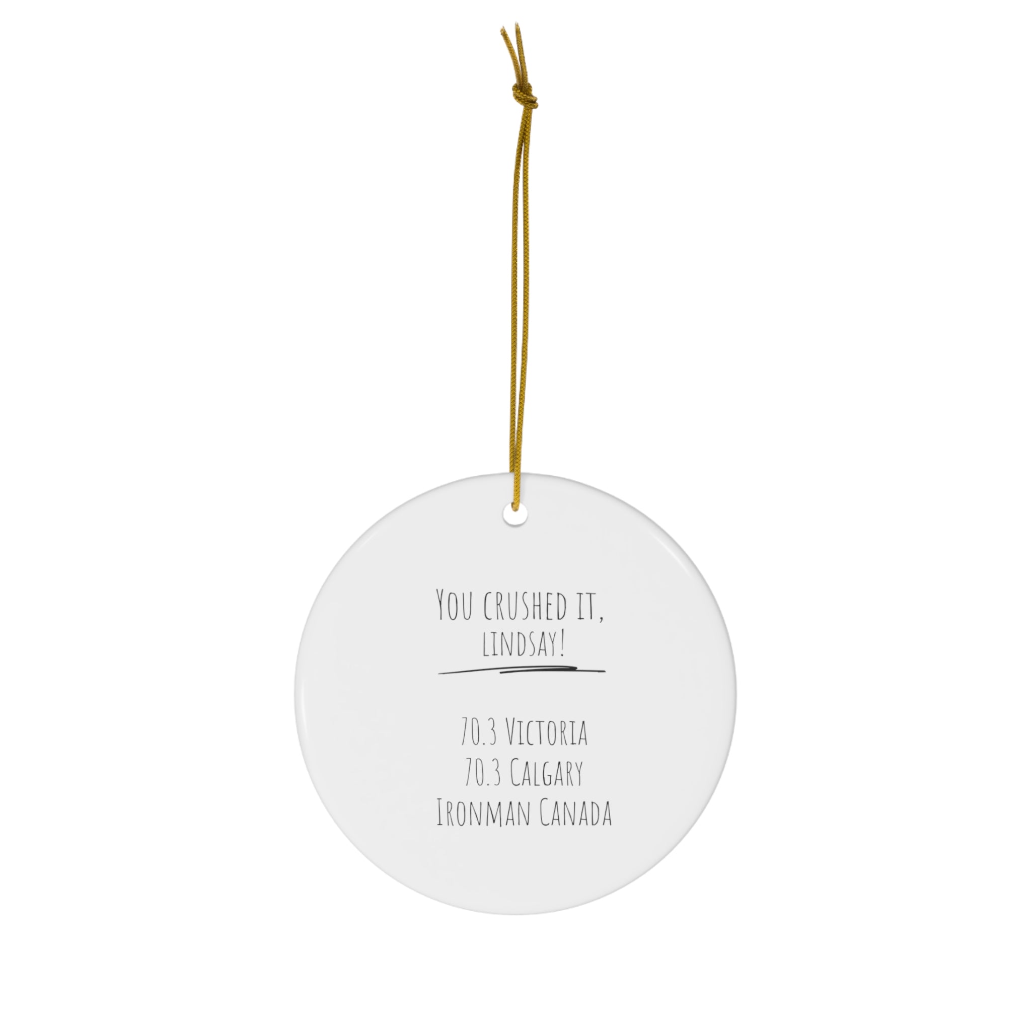 Customized Christmas Ornament Gift for Skiier Line Art, Personalized Ornament - Element Tri & Bicycle Works
