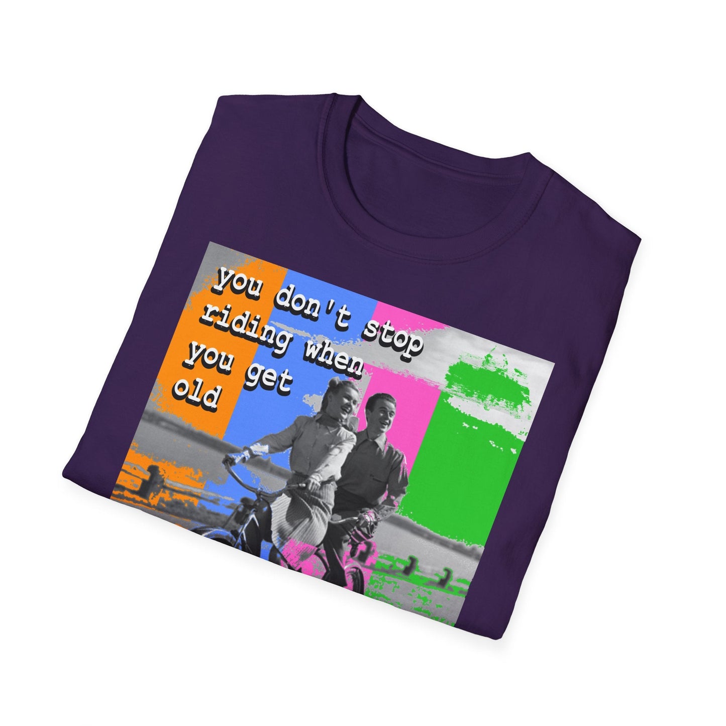 Don't Stop Riding Bicycle Themed T-Shirt - Element Tri & Bicycle Works