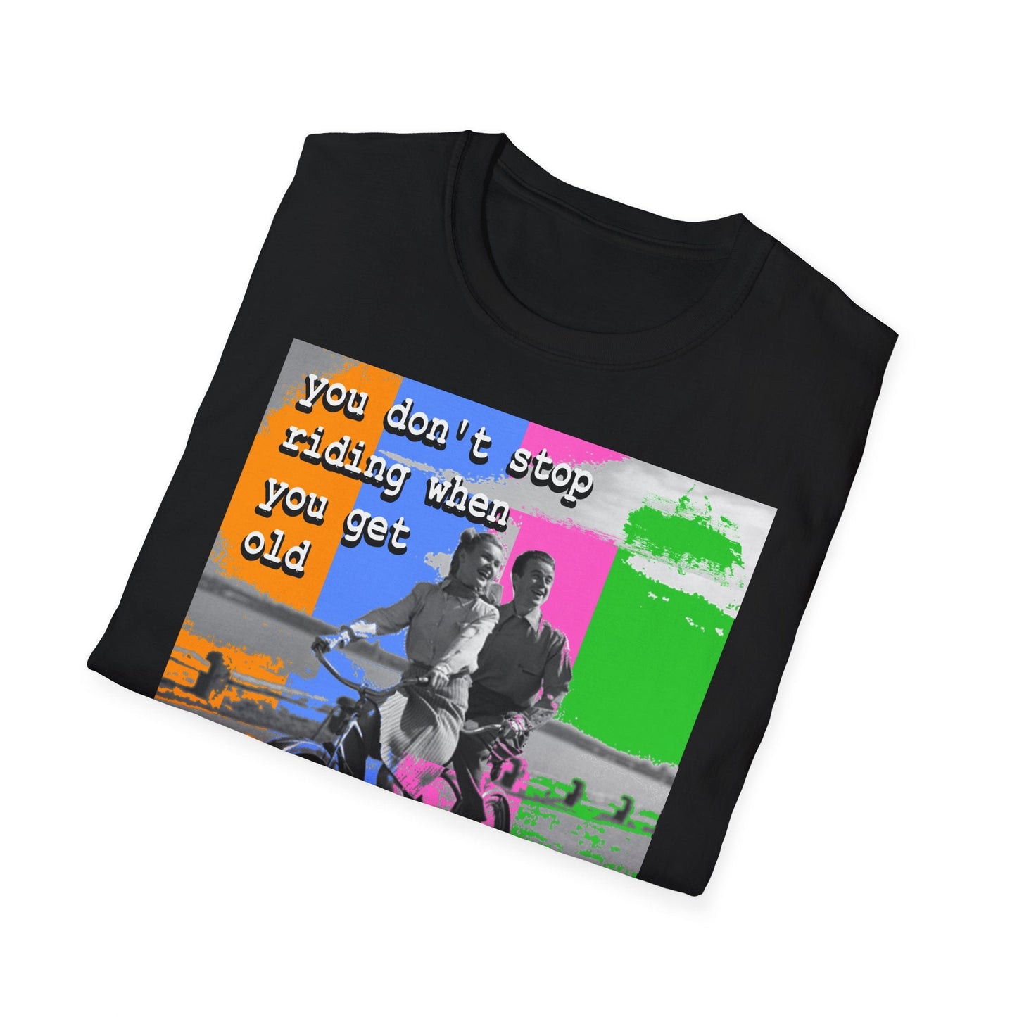 Don't Stop Riding Bicycle Themed T-Shirt - Element Tri & Bicycle Works