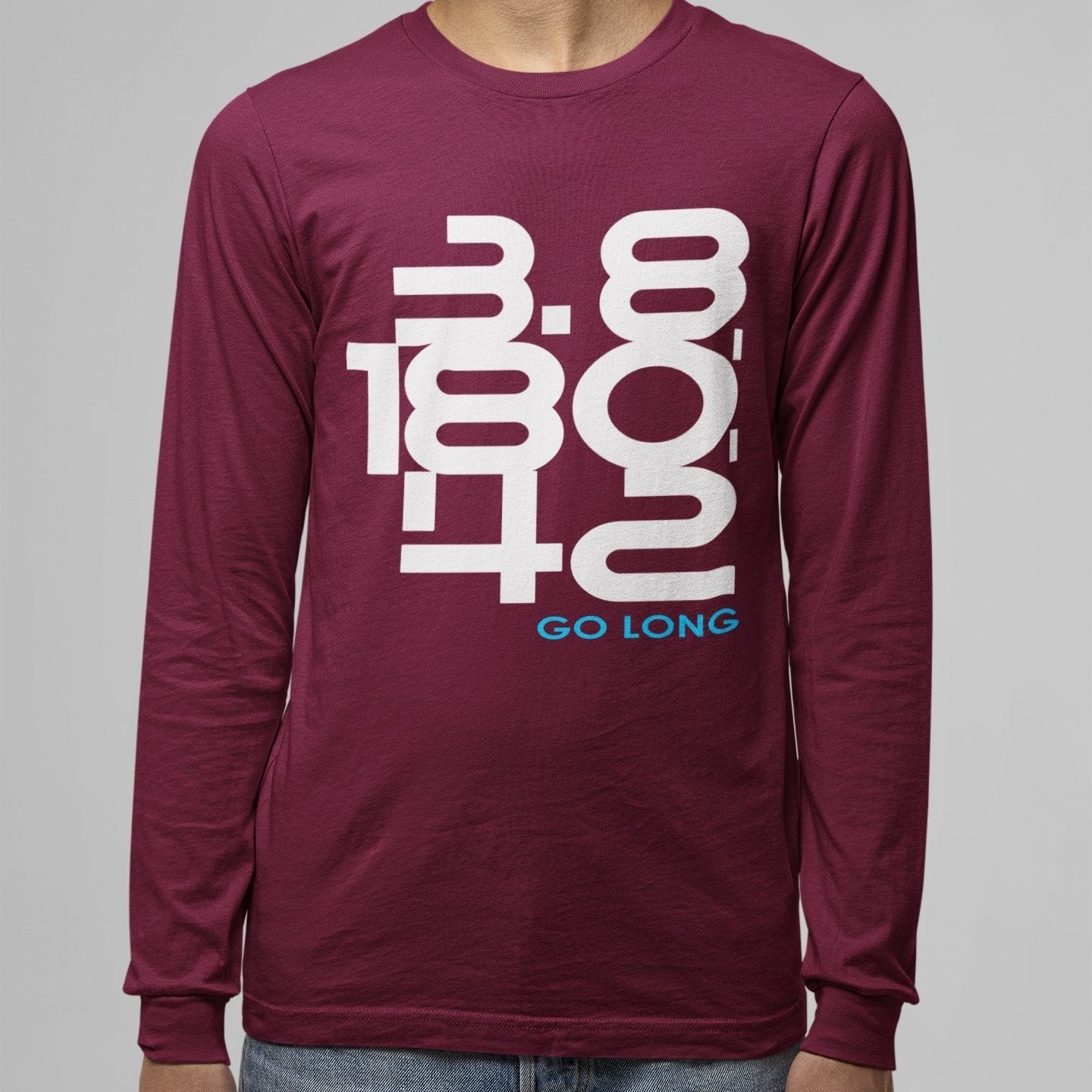 Go Long Unisex Jersey Long Sleeve Tee Triathlon Journey Tee Gift for Triathlete - Element Tri & Bicycle Works