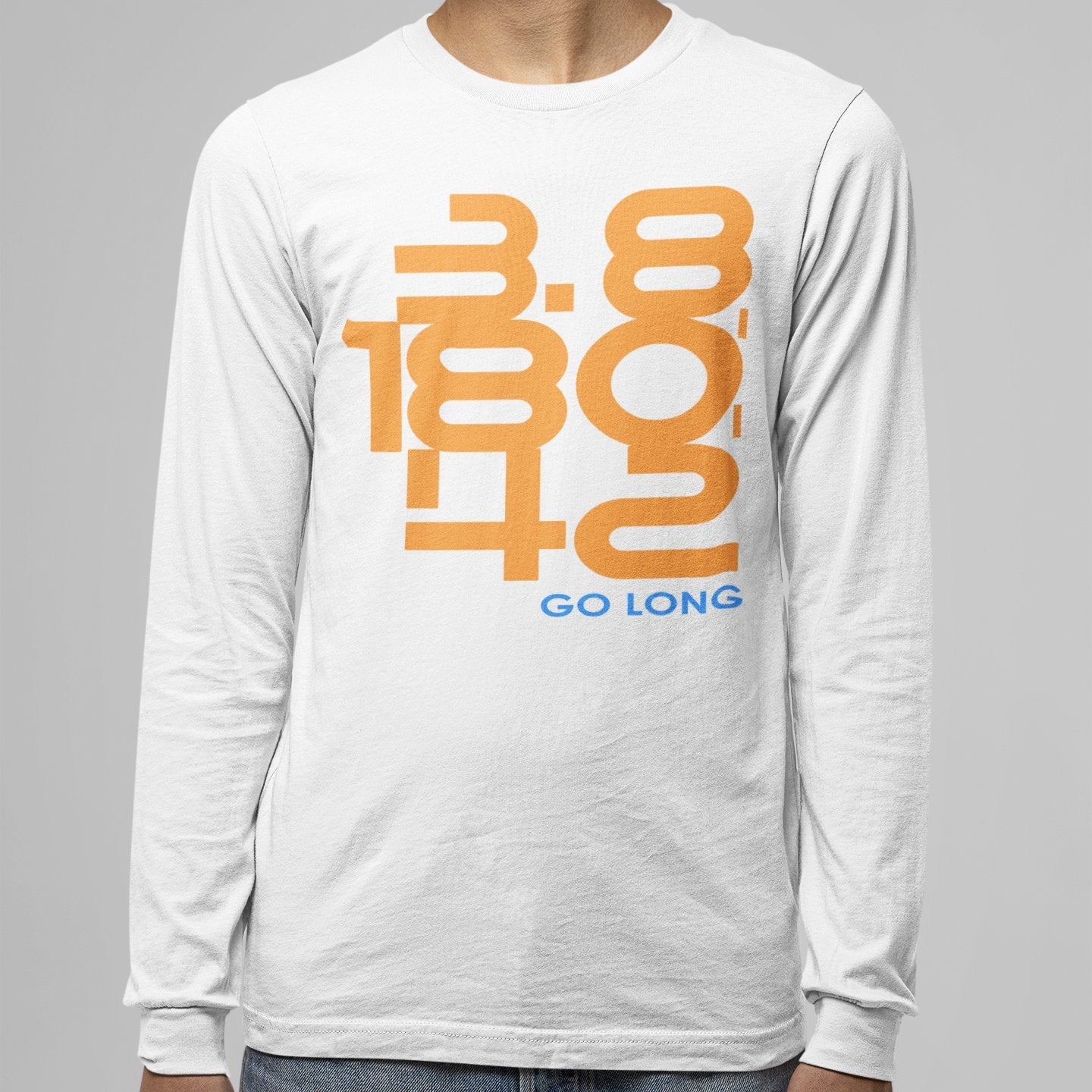 Go Long Unisex Jersey Long Sleeve Tee Triathlon Journey Tee Gift for Triathlete - Element Tri & Bicycle Works
