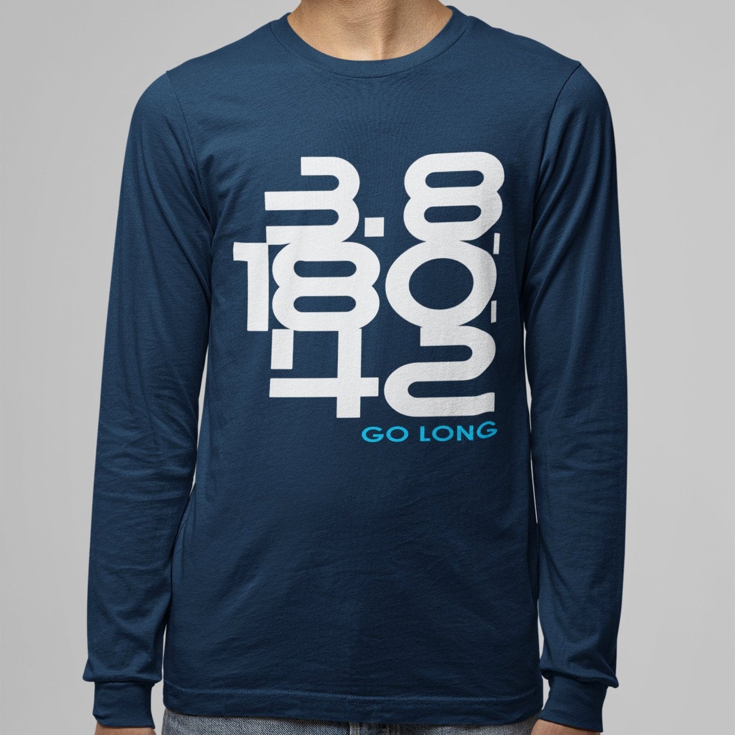 Go Long Unisex Jersey Long Sleeve Tee Triathlon Journey Tee Gift for Triathlete - Element Tri & Bicycle Works
