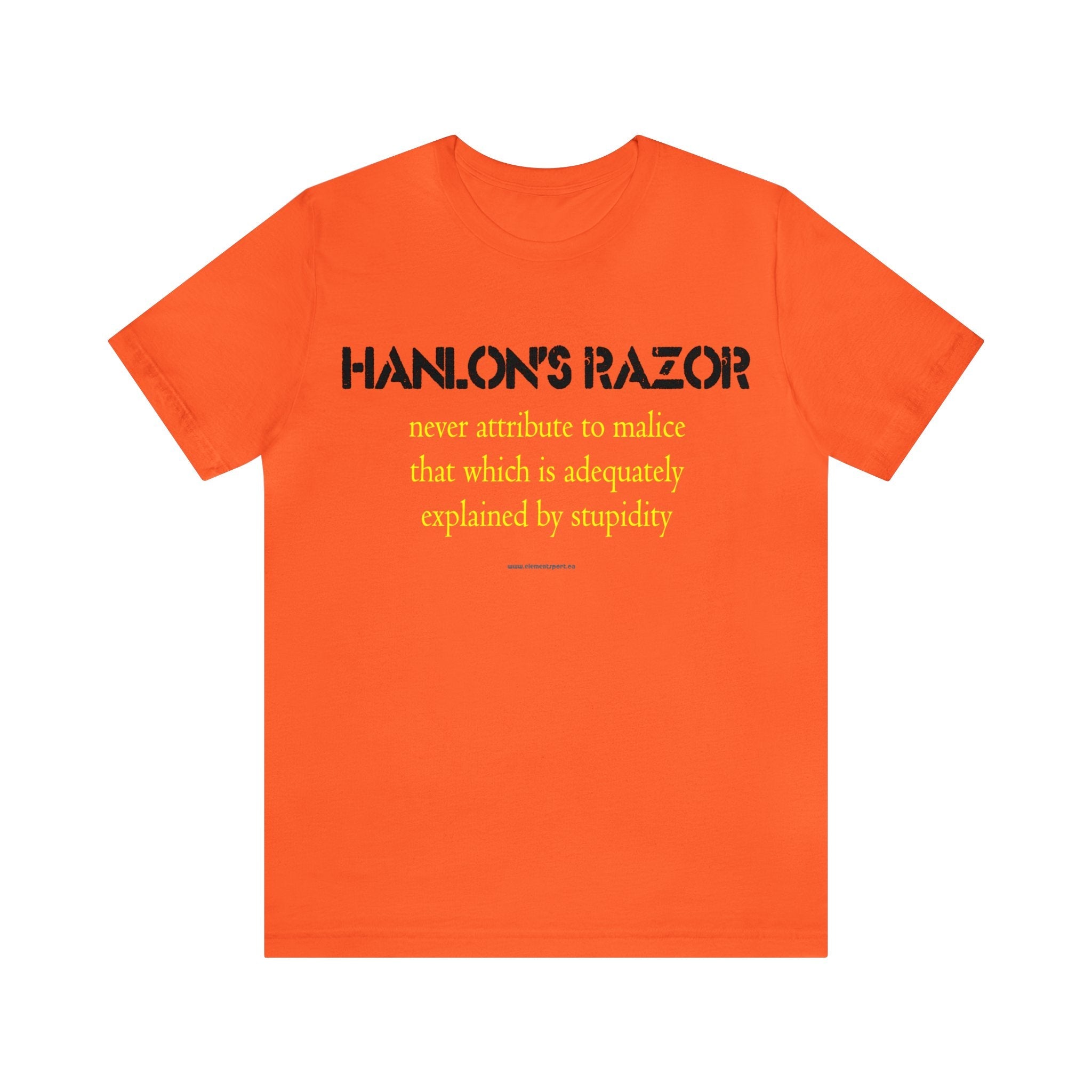 Hanlon's Razor Tee - Element Tri & Bicycle Works