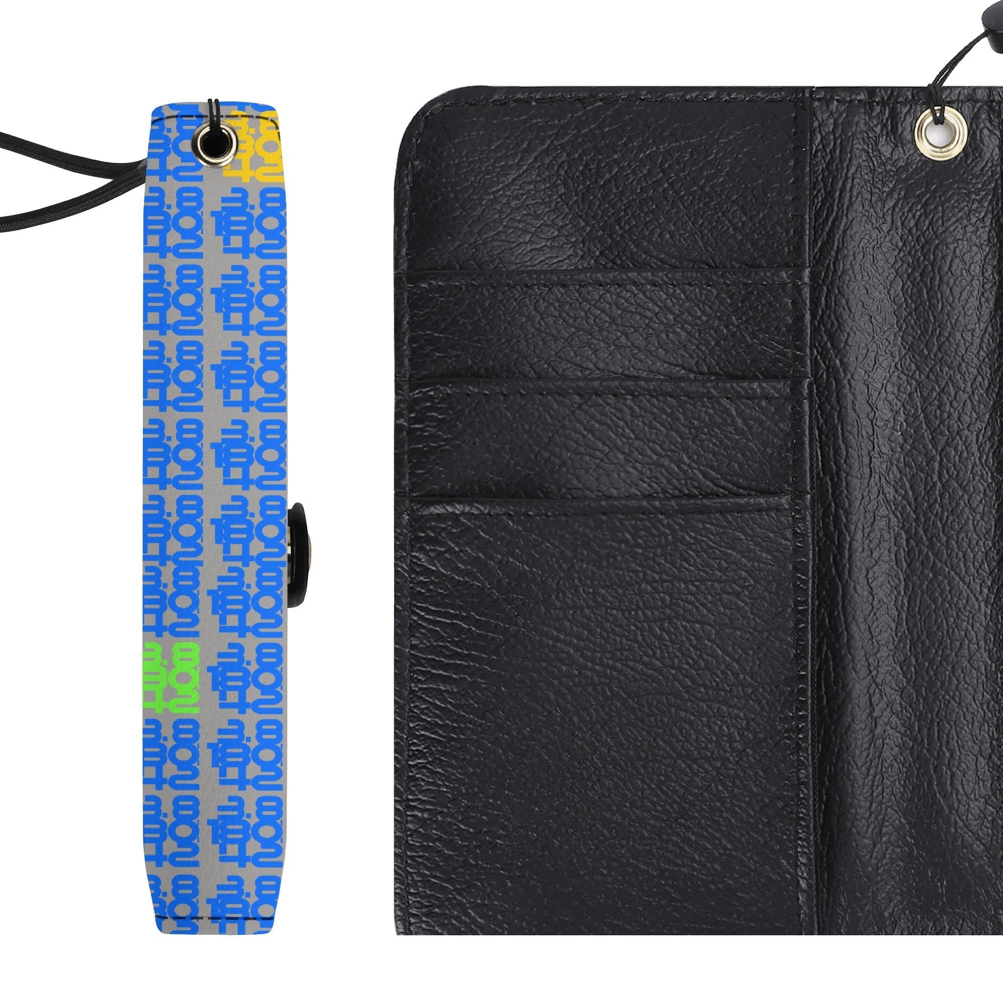 IronPlaid – PU Leather Flip Phone Wallet Case (Black Interior) - Element Tri & Bicycle Works