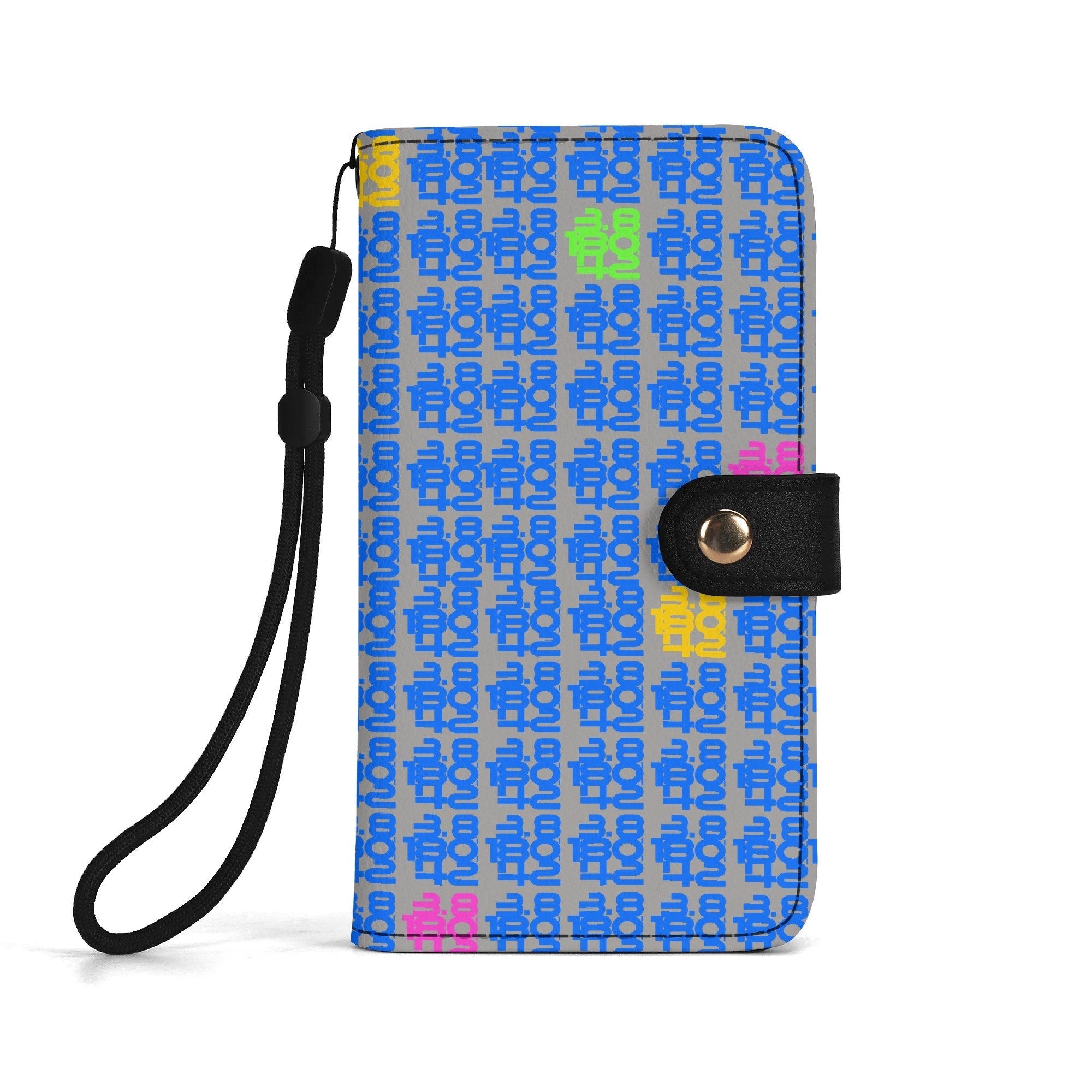 IronPlaid – PU Leather Flip Phone Wallet Case (Black Interior) - Element Tri & Bicycle Works