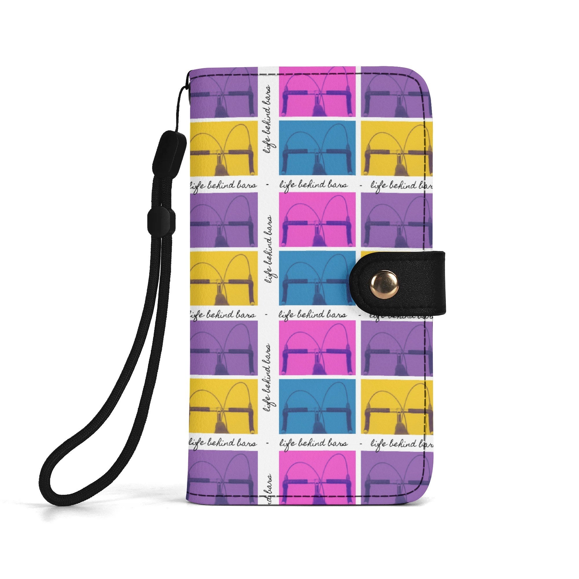 Life Behind Bars – PU Leather Flip Phone Wallet Case - Element Tri & Bicycle Works