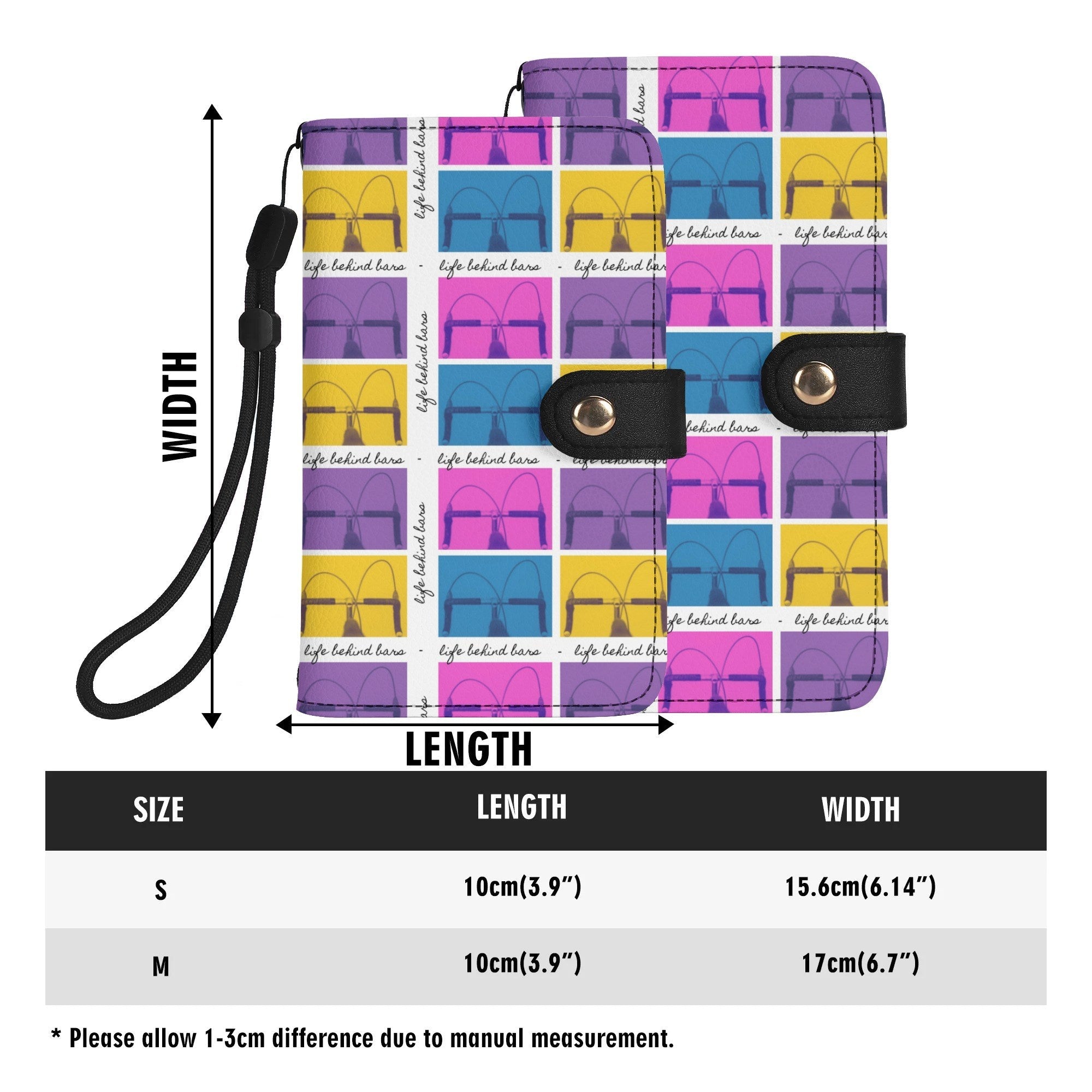 Life Behind Bars – PU Leather Flip Phone Wallet Case (Black Interior) - Element Tri & Bicycle Works