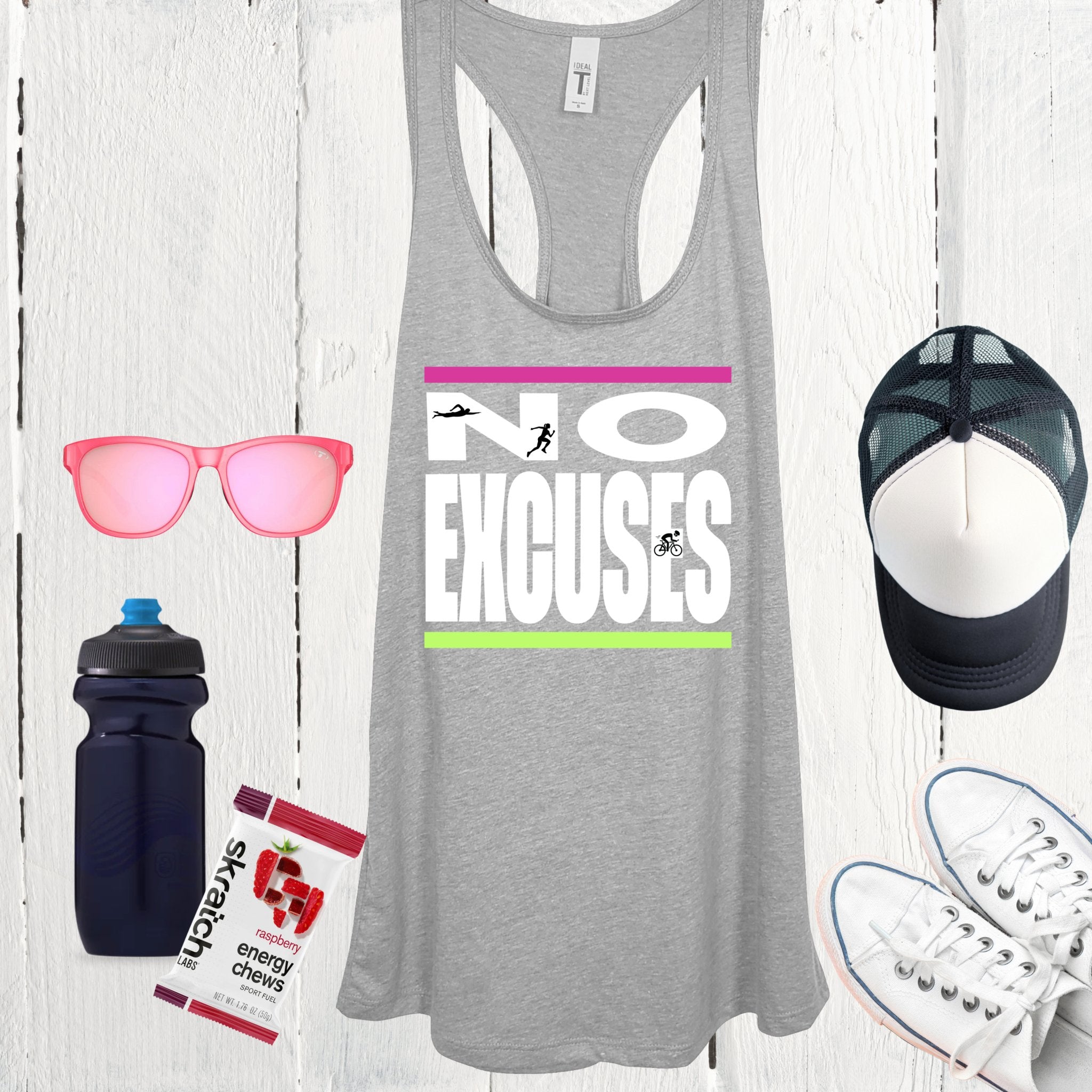 No Excuses Women's Ideal Racerback Tank - Element Tri & Bicycle Works