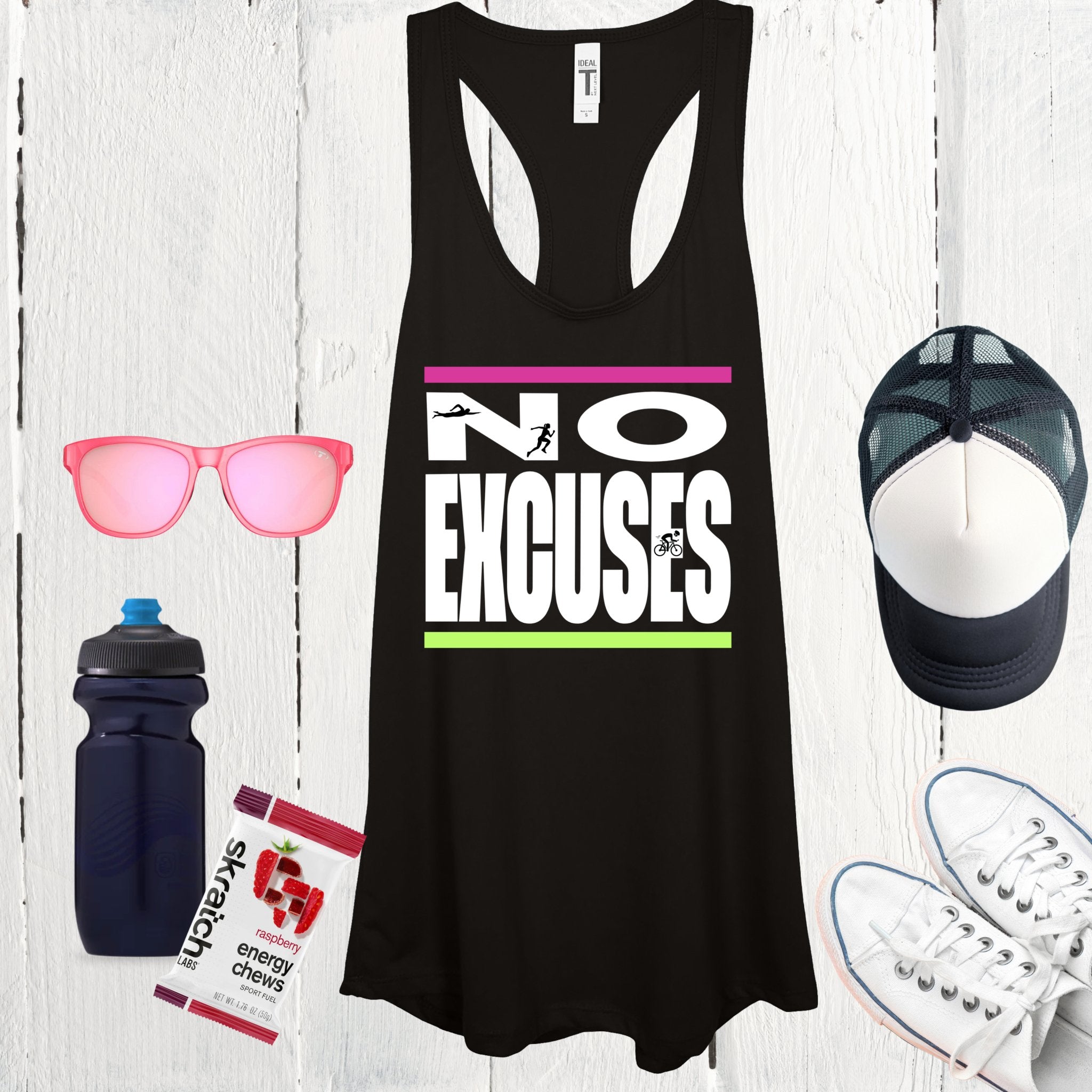 No Excuses Women's Ideal Racerback Tank - Element Tri & Bicycle Works