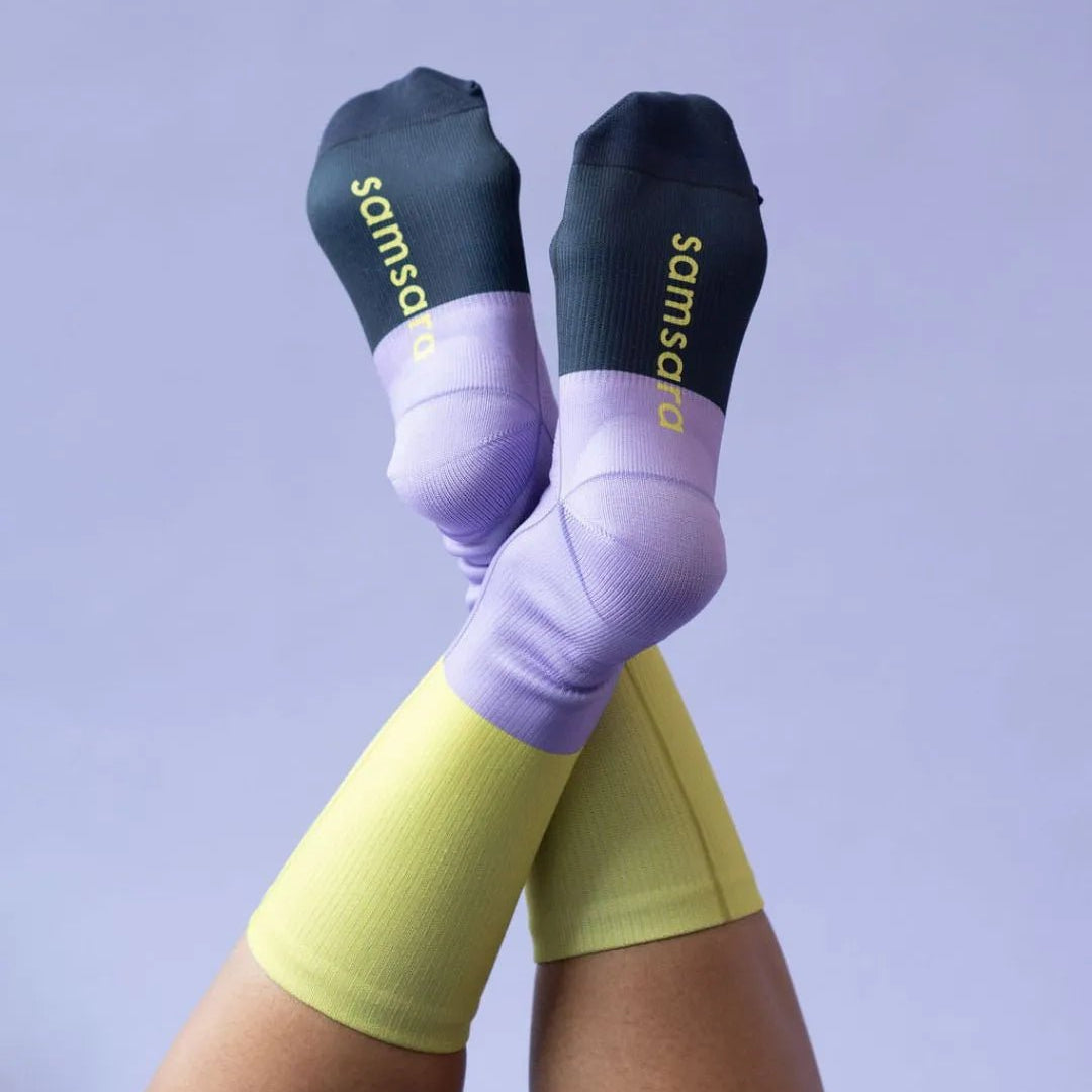 Performance Cycling Crew Socks - Moonlit Harbour - Element Tri & Bicycle Works