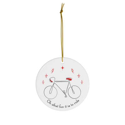 Personalized Ornament for Triathlete or Cyclist What Fun It Is To Ride V2 - Element Tri & Bicycle Works