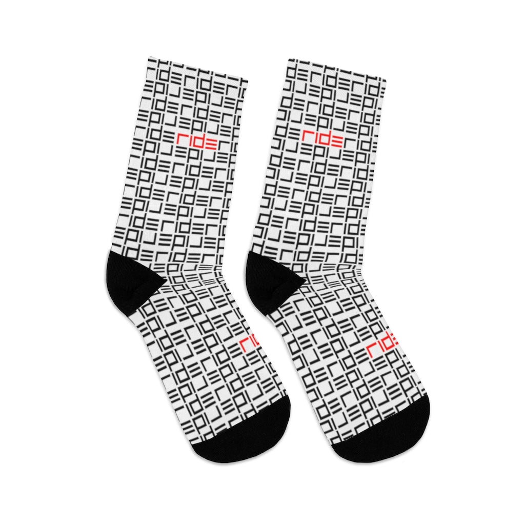 RIDE Socks (White) - Element Tri & Bicycle Works