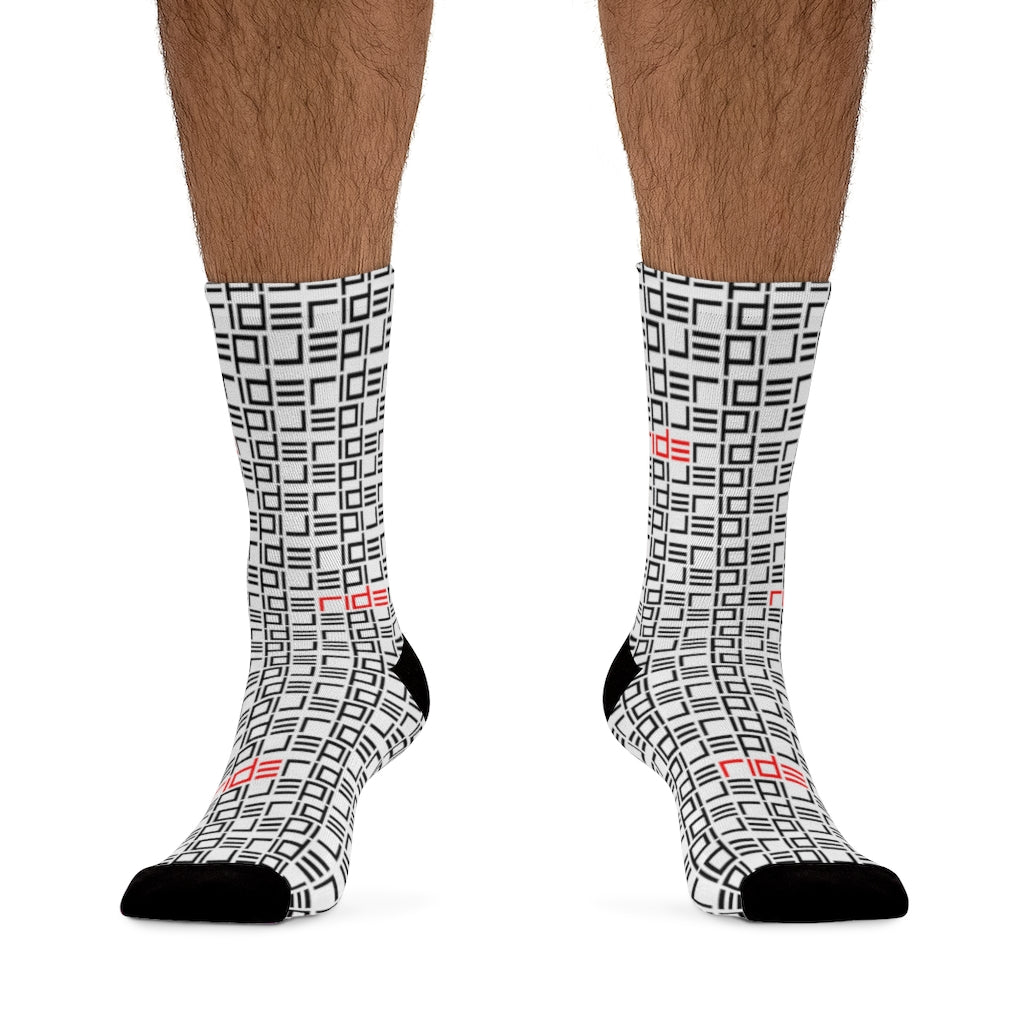 RIDE Socks (White) - Element Tri & Bicycle Works