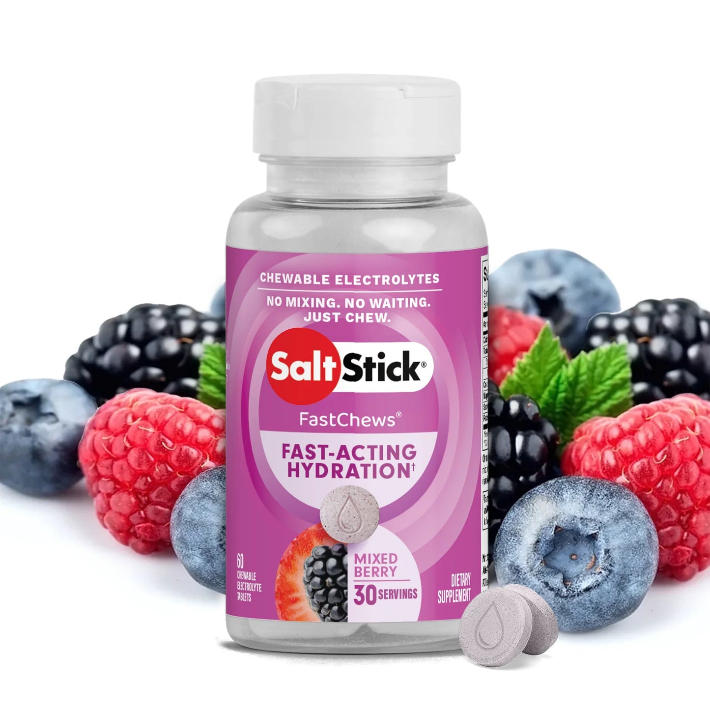 SaltStick FastChews, 60 - unit bottle - Element Tri & Bicycle Works
