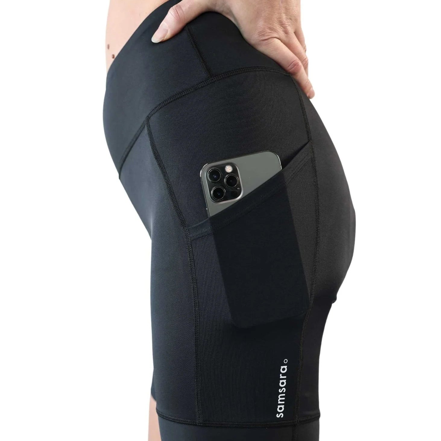 Samsara Adventure Short, Blackout (Black) - Element Tri & Bicycle Works