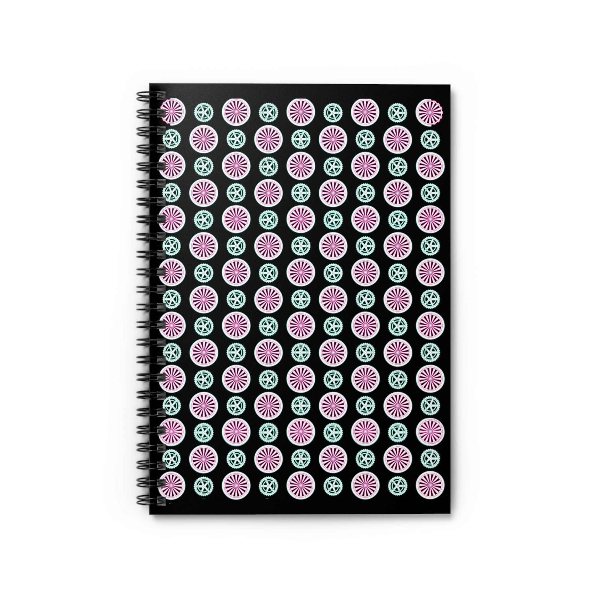 Spiral Notebook for Cyclist Journal Colour Wheel Print Notebook Gift for Cyclist Christmas Gift Bicycle Notebook - Element Tri & Bicycle Works