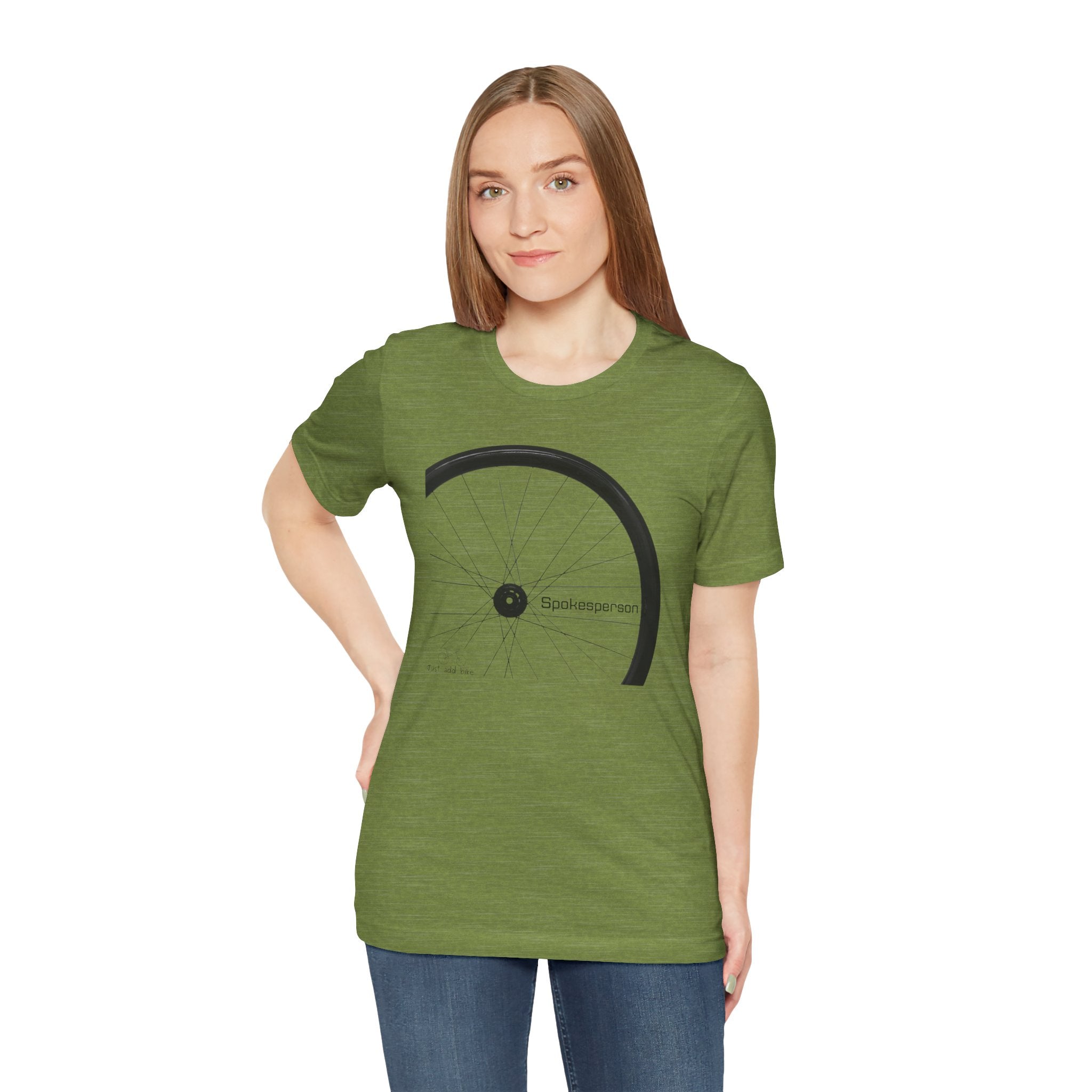 Spokesperson Tee Shirt for Cyclist TShirt Gift for Triathlete Just Add Bike Spokesperson Tee - Element Tri & Bicycle Works