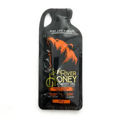 Sun River Honey Energy Gel pouch – natural Canadian sports nutrition made with real honey