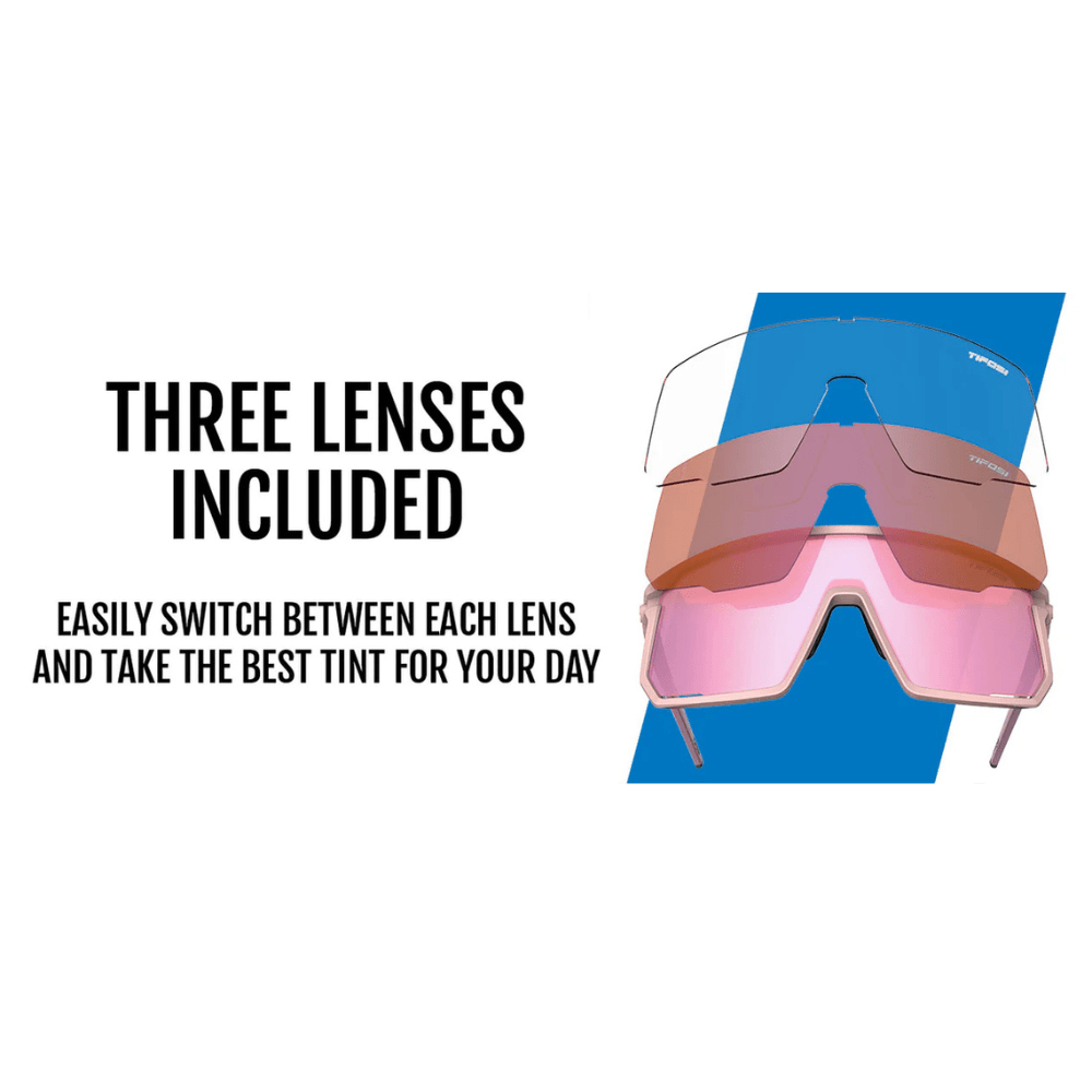 Tifosi Moab Sunglasses — Full - Frame Shield Style for Gravel, MTB & Adventure Riding - Element Tri & Bicycle Works