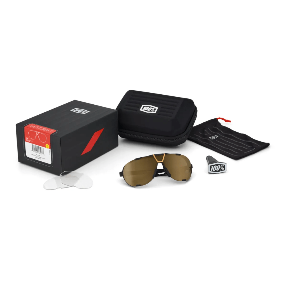 Westcraft Sunglasses – Soft Tact Black / Soft Gold Mirror Lens | $99.99 - Element Tri & Bicycle Works