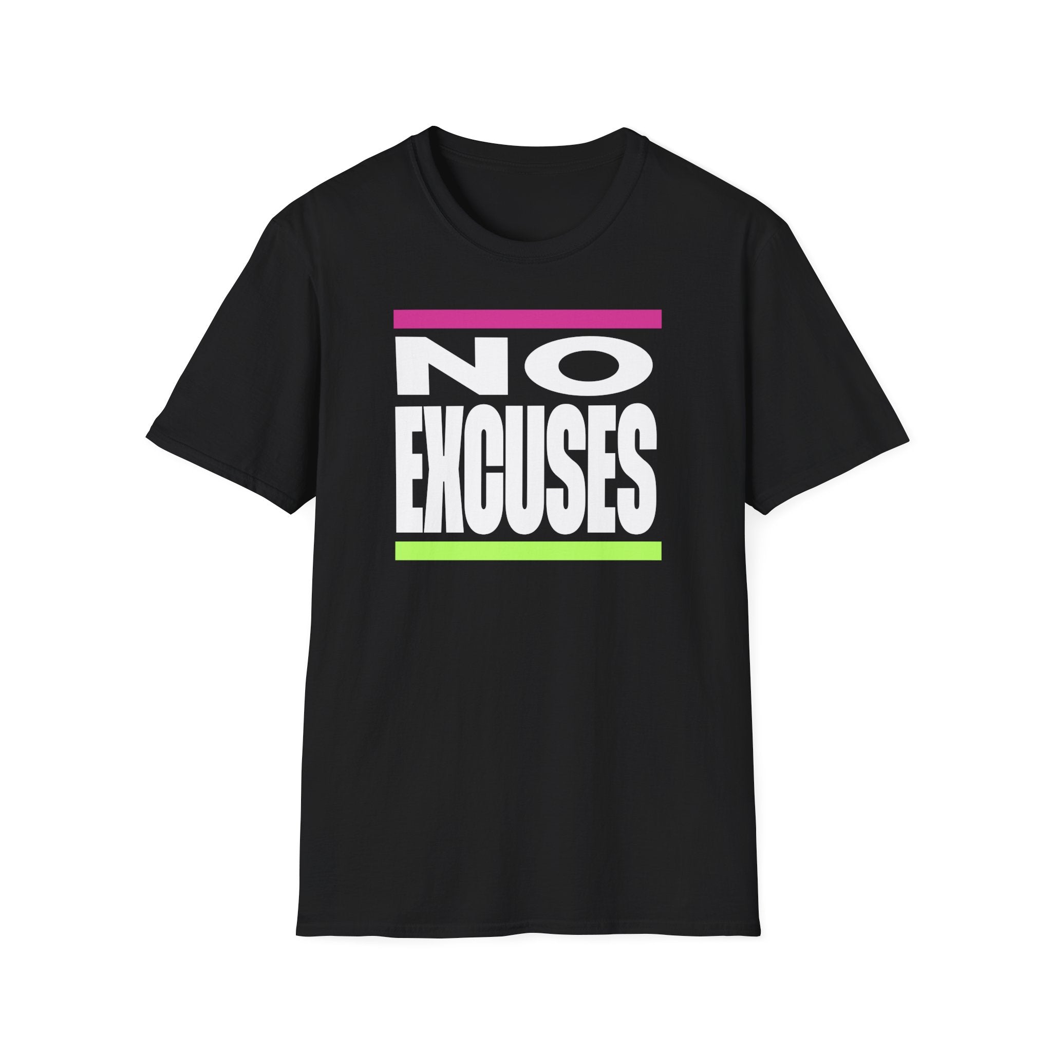 No Excuses Triathlon Tee - Rose & Lime