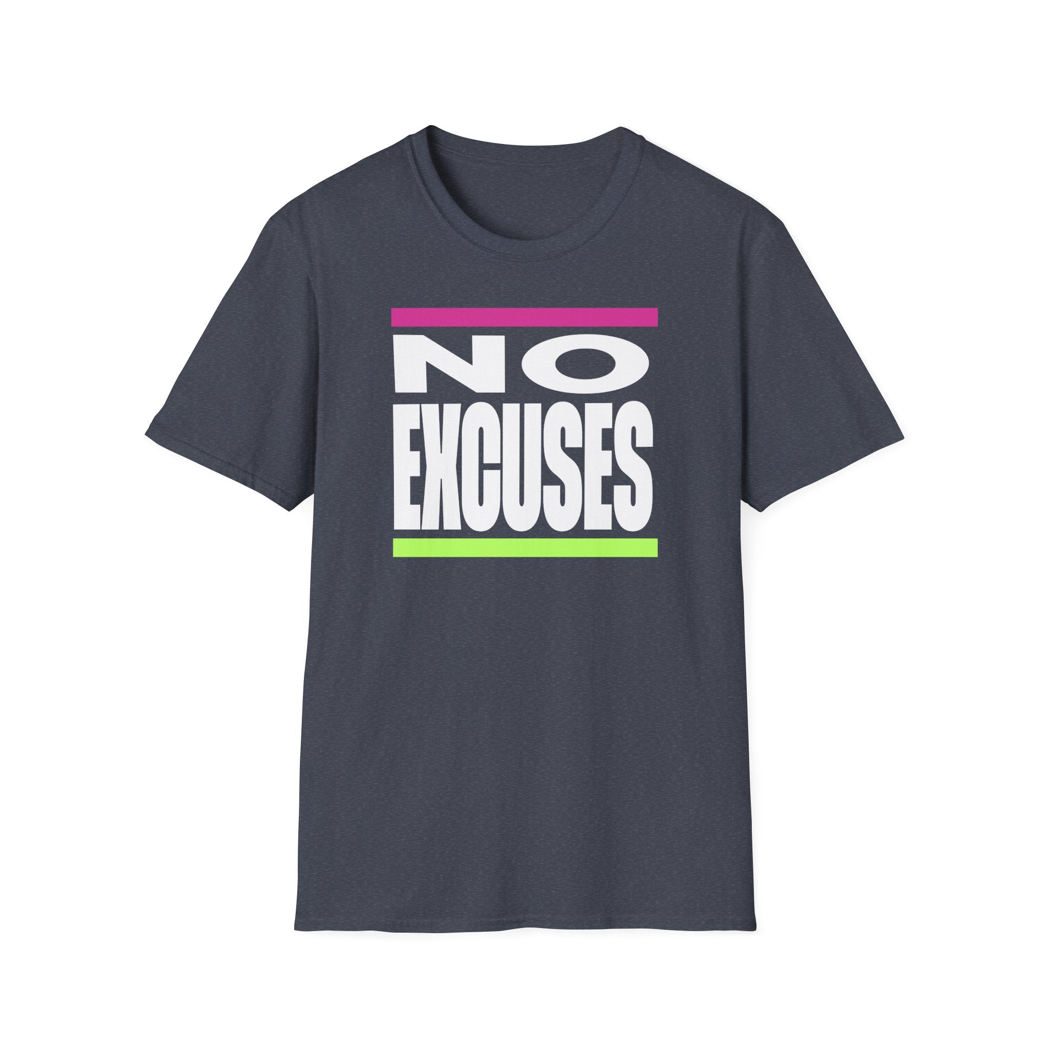 No Excuses Triathlon Tee - Rose & Lime