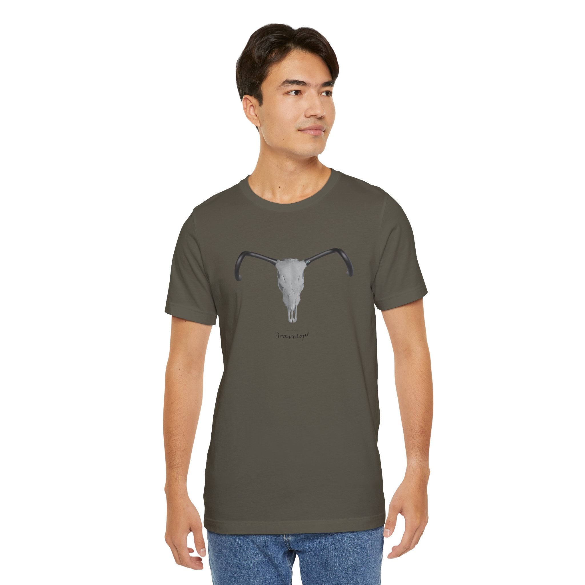 Gravelope Unisex Tee - Mythical Creature with Gravel Bike Handlebars