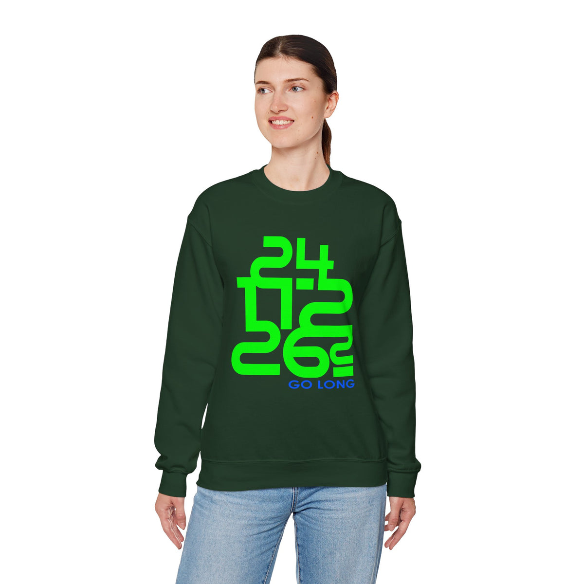 Go Long | Ironman Distance Triathlon Crewneck Sweatshirt