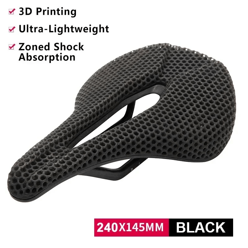 3D Printed Saddle For Road, Gravel, 145mm - Element Tri & Bicycle Works