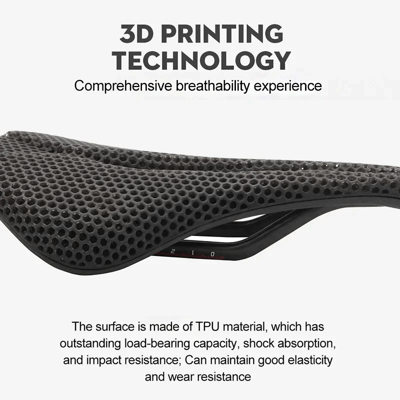 3D Printed Saddle For Road, Gravel, 145mm - Element Tri & Bicycle Works