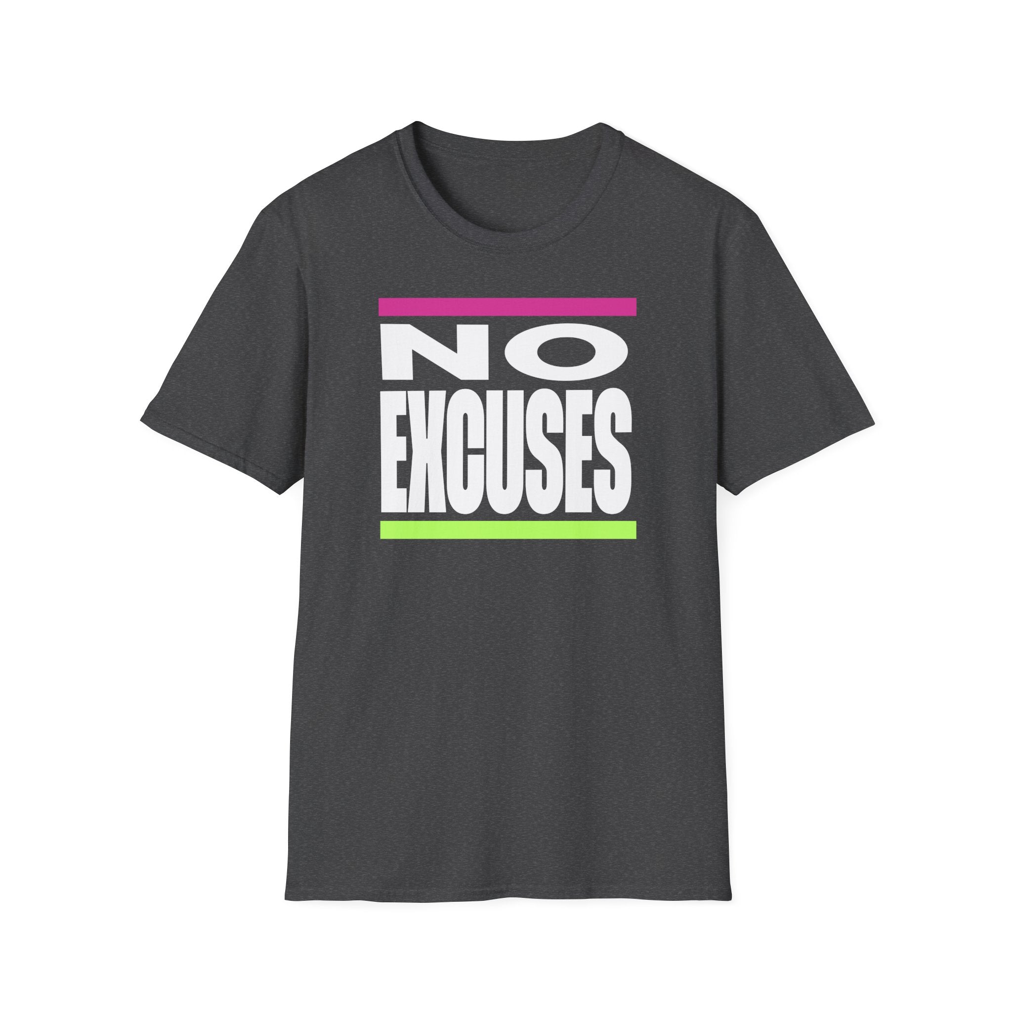 No Excuses Triathlon Tee - Rose & Lime
