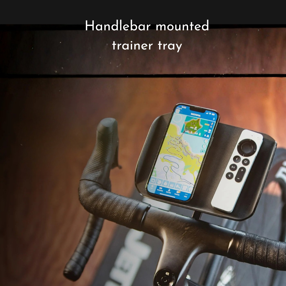 JetBlack Trainer Tray | Handlebar-Mounted Indoor Cycling Tray
