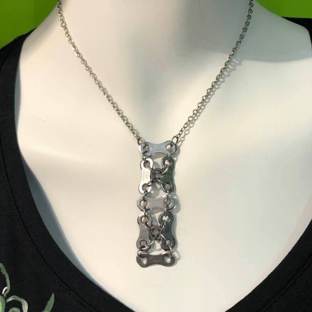 Handcrafted Bicycle Chain Necklace | Unique Cycling Jewelry