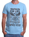 Apres Velo Men's T-Shirt Tri For Life - ONLY 2 LEFT - Element Tri & Bicycle Works