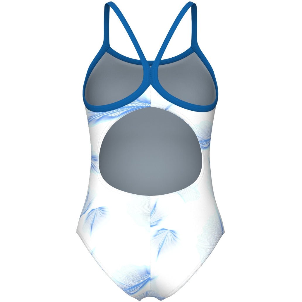 Arena Women's 1 - Piece Swimsuit, Light Drop Back, Frozen Leaves Print - Element Tri & Bicycle Works