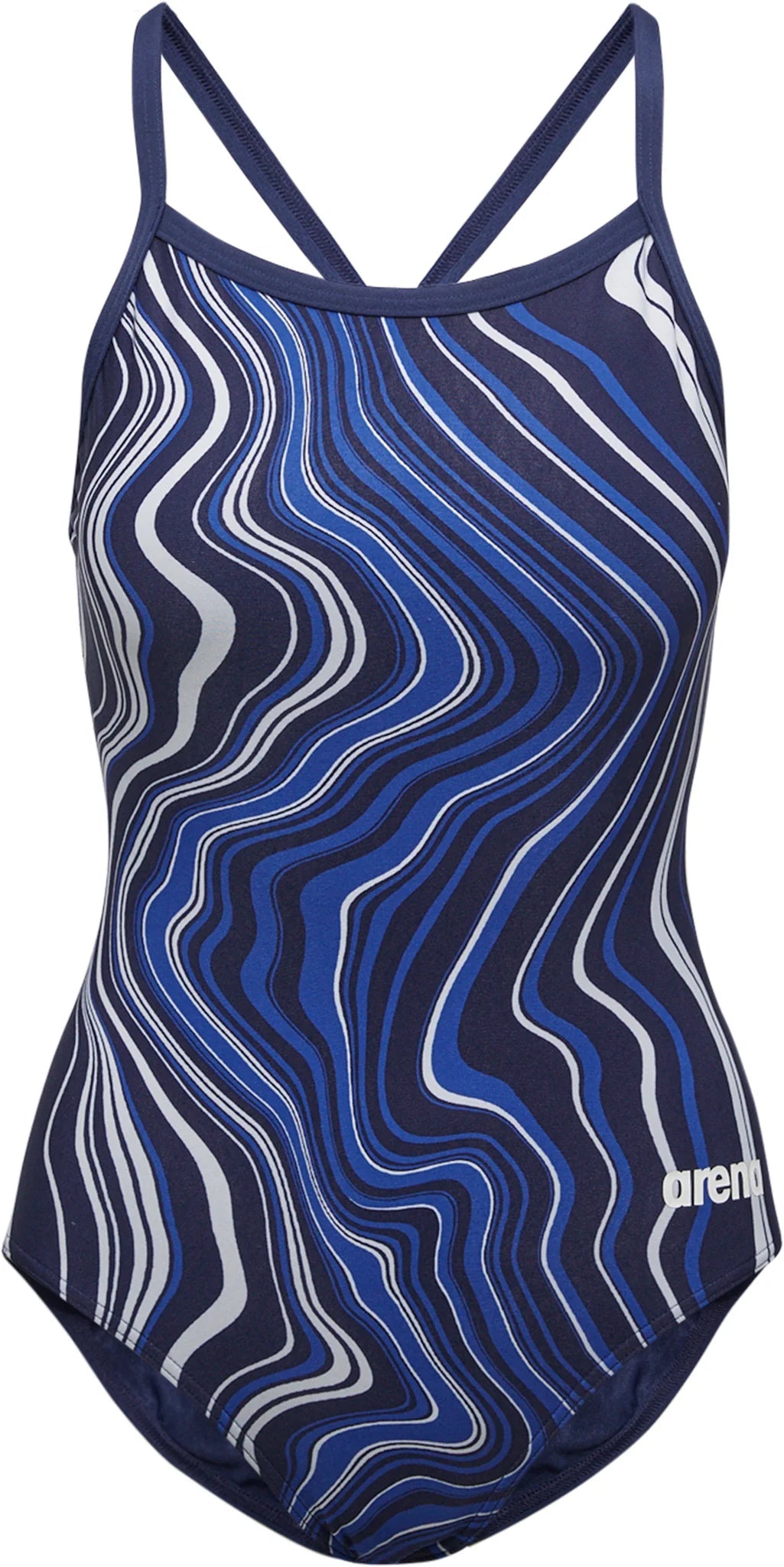 Arena Women's 1 - Piece Swimsuit, Light Drop Back, Marbled - Element Tri & Bicycle Works