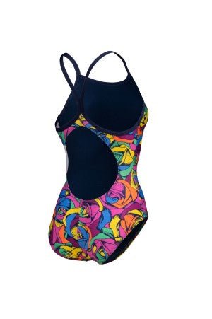 Arena Women's 1 - Piece Swimsuit, Light Drop Back, Rose Parade - Element Tri & Bicycle Works