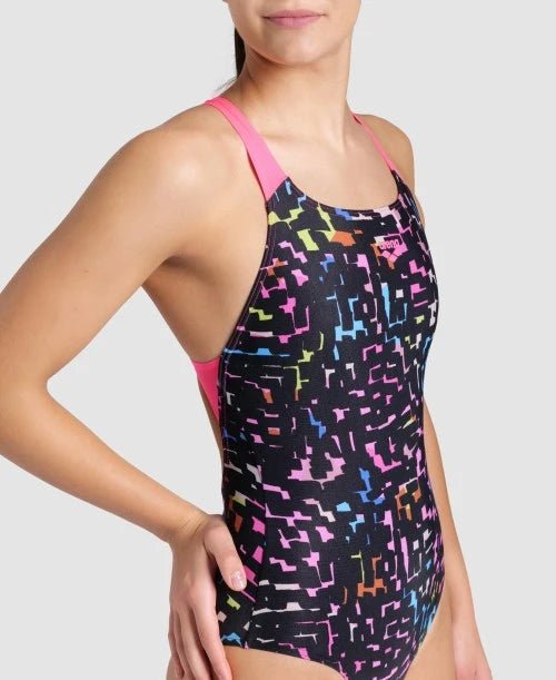 Arena Women's 1 - Piece Swimsuit, Pro Back, Mosaic Print - Element Tri & Bicycle Works